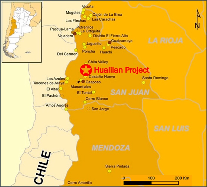 Hualilan Project Location
