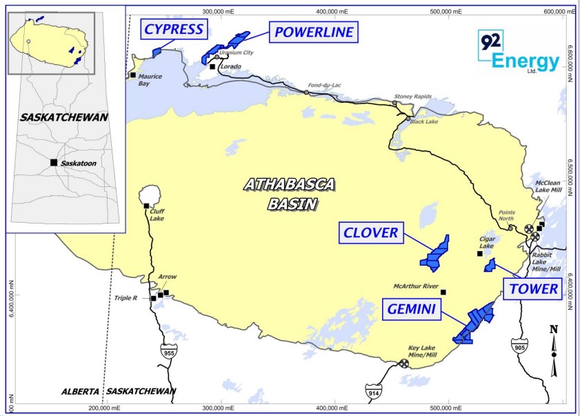 92 Energy to kick off maiden drill program in September at Tower Property, Saskatchewan