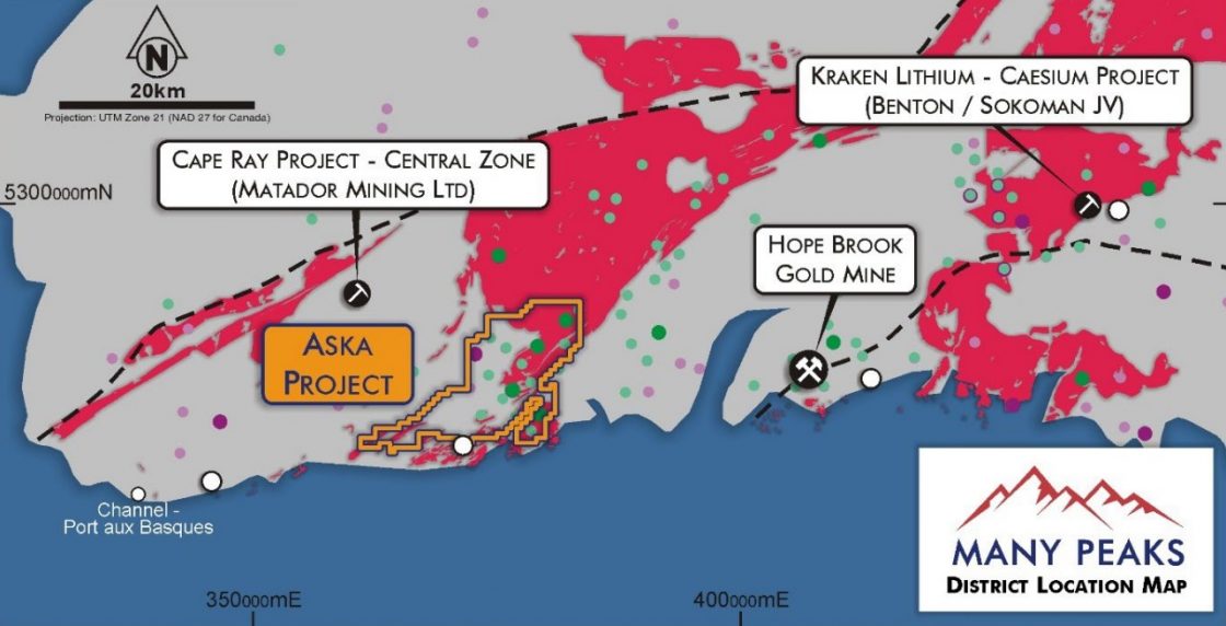 Many Peaks Gold granted new mineral licences to expand critical minerals exploration ground in Newfoundland
