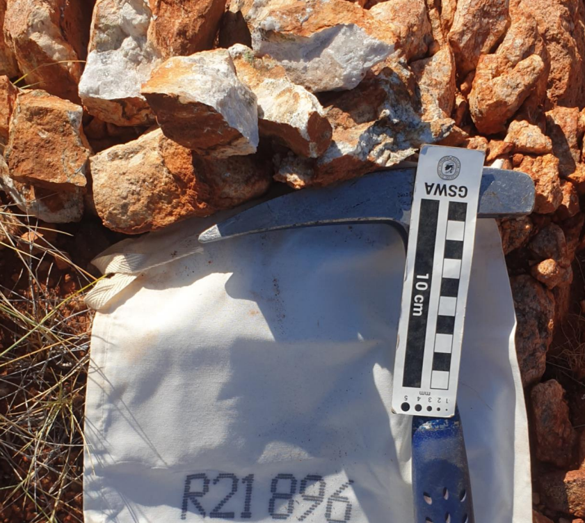 Raiden maps 50m pegmatite at Andover 