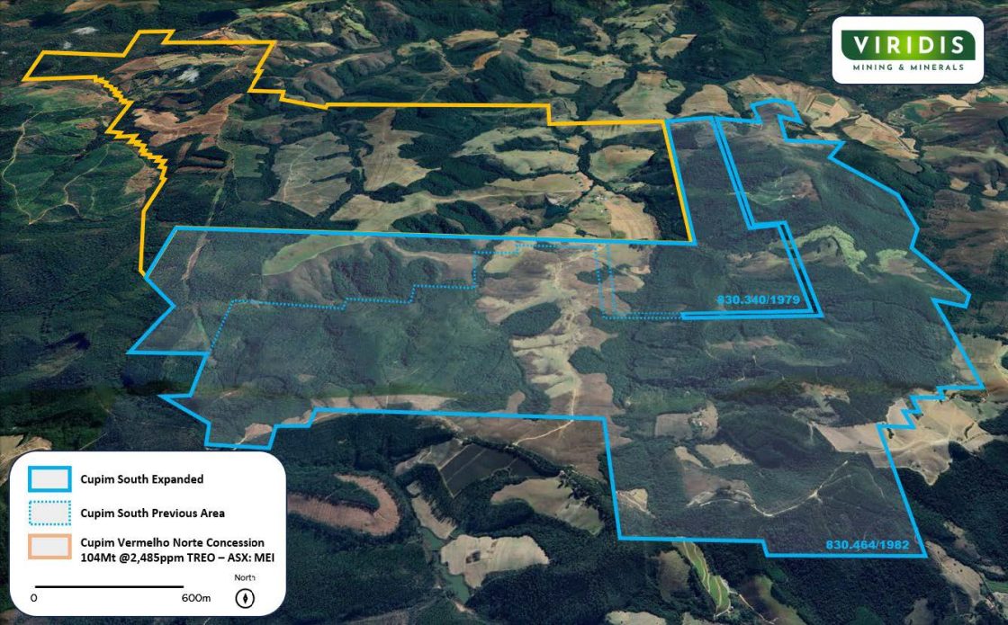 Viridis stretches Brazilian REEs landholding