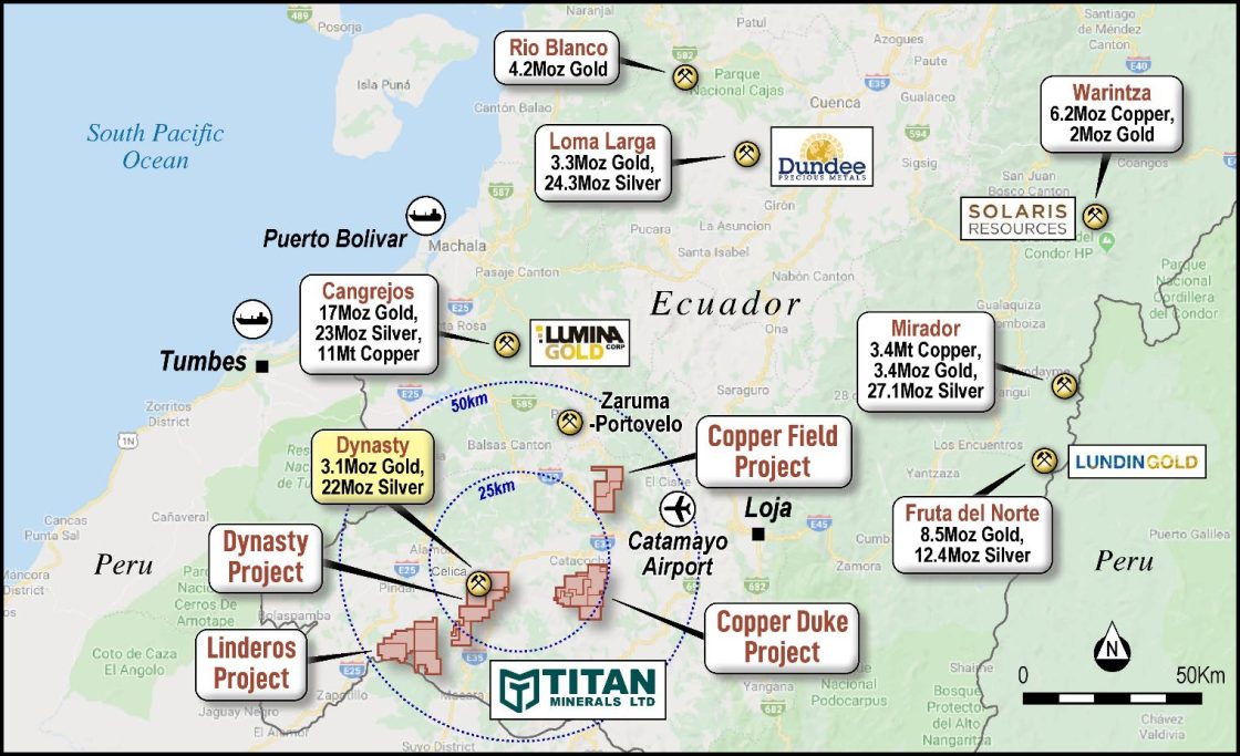 Titan to join with Hanrine for Linderos acquisition