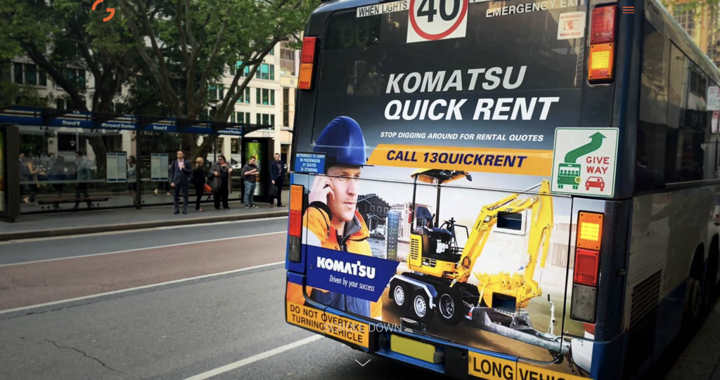G Media Komatsu campaign