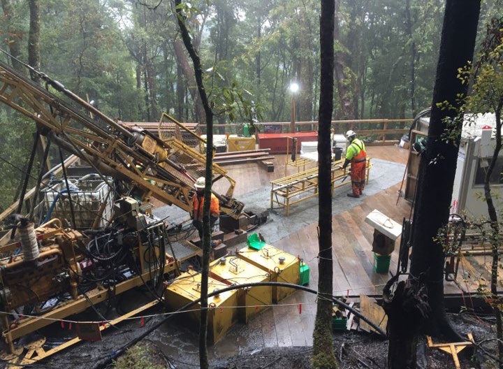 Reefton drilling Rua Gold
