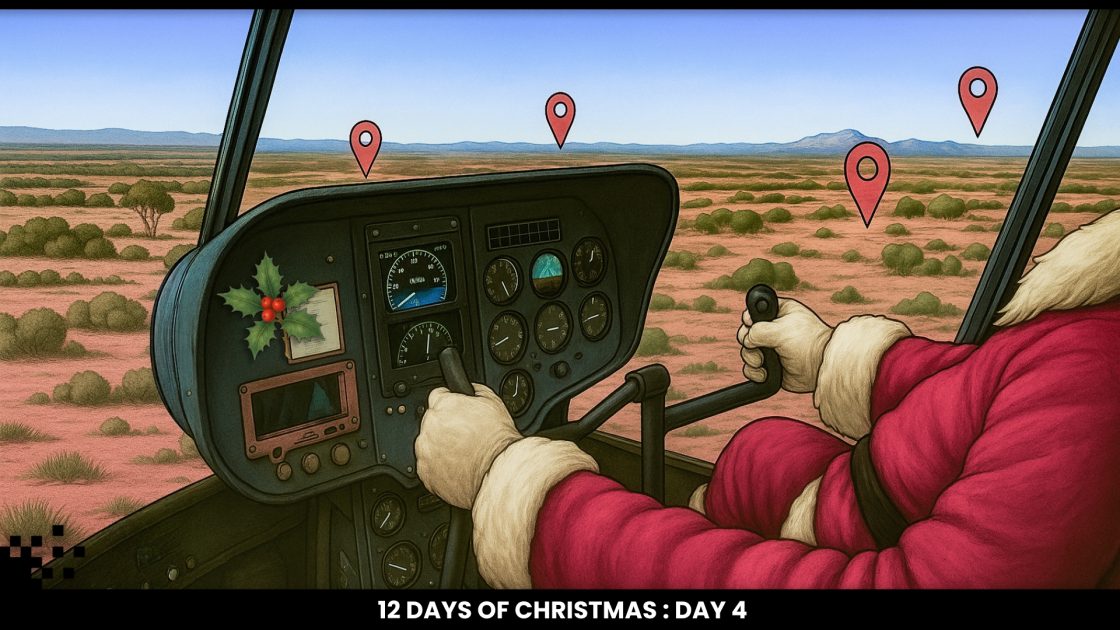 Four exploration hotspots: 12 Days of Christmas