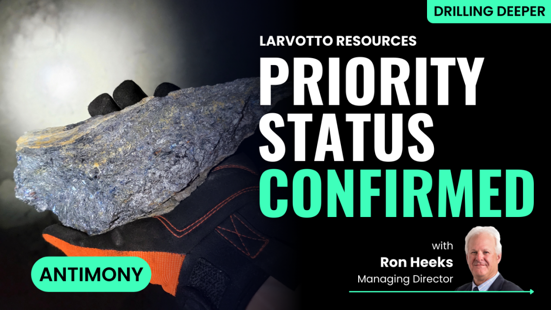 Antimony puts Larvotto Resources on the government’s radar
