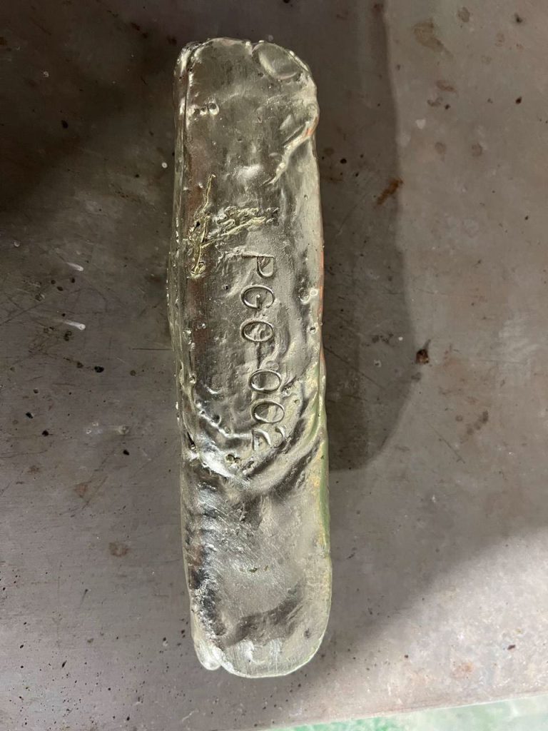 Pacgold White Dam gold dore bar