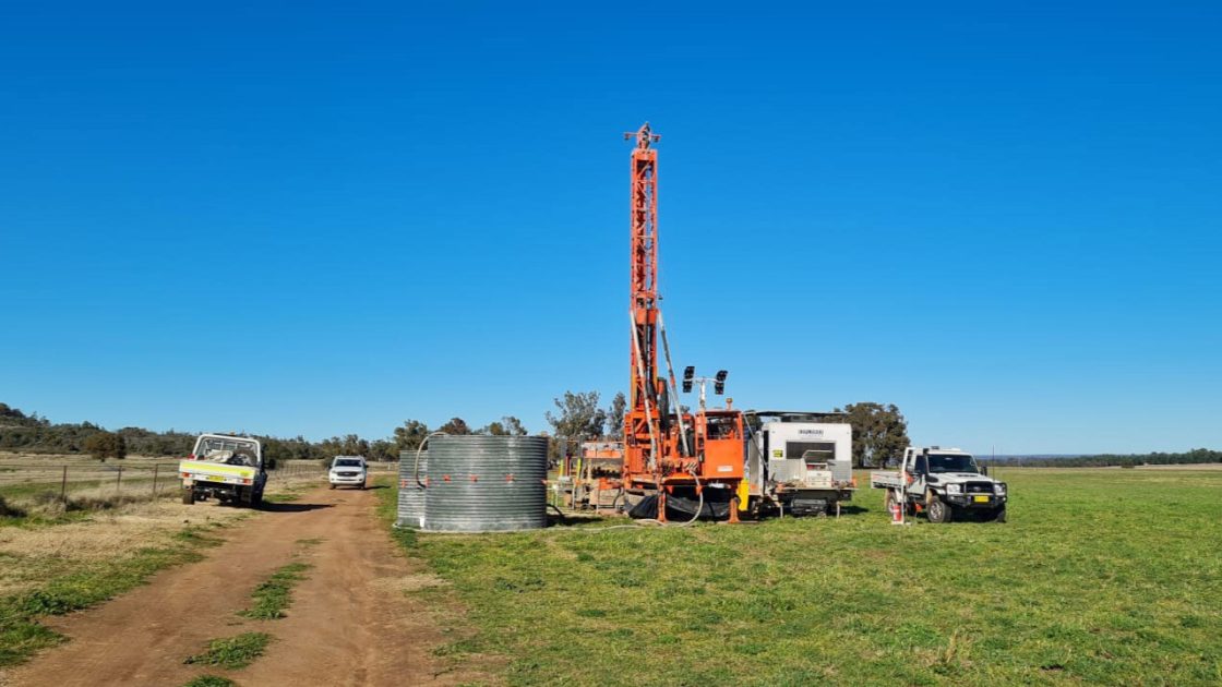 Image of drilling at Narraburra, July 2022