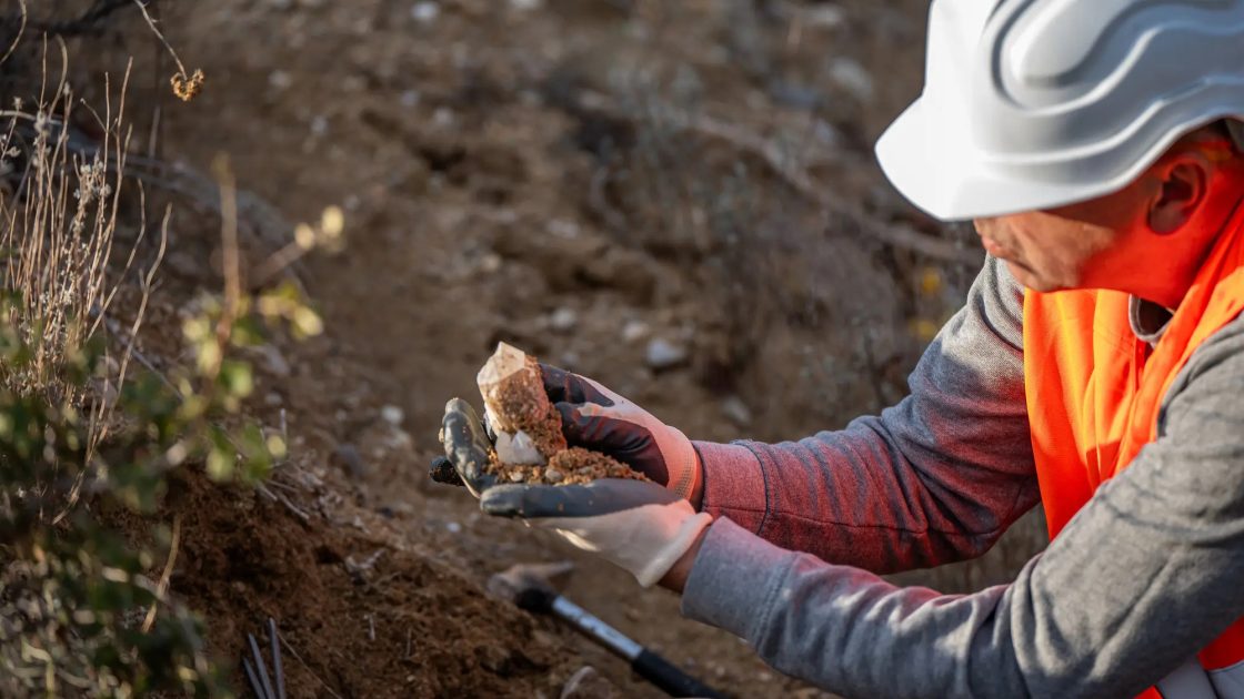 image of Australian Mines team member on site