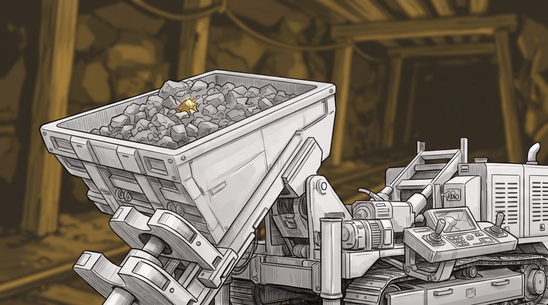 Illustration of mining