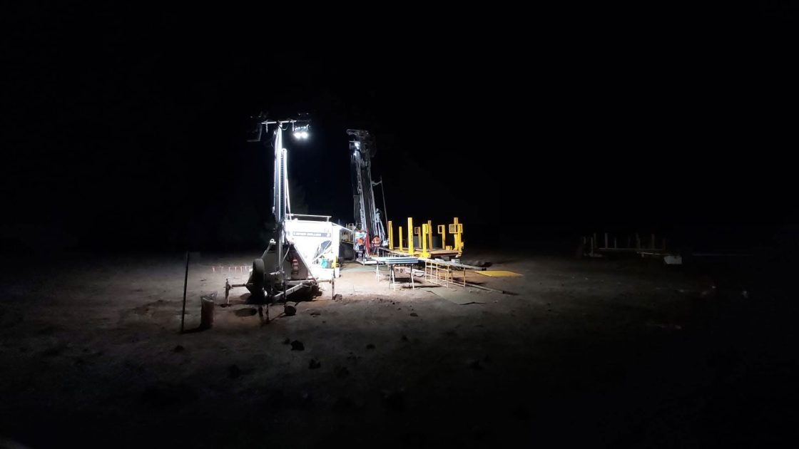 Image of Australian Gold and Copper operations at night