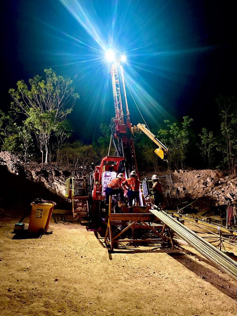 drilling in the night