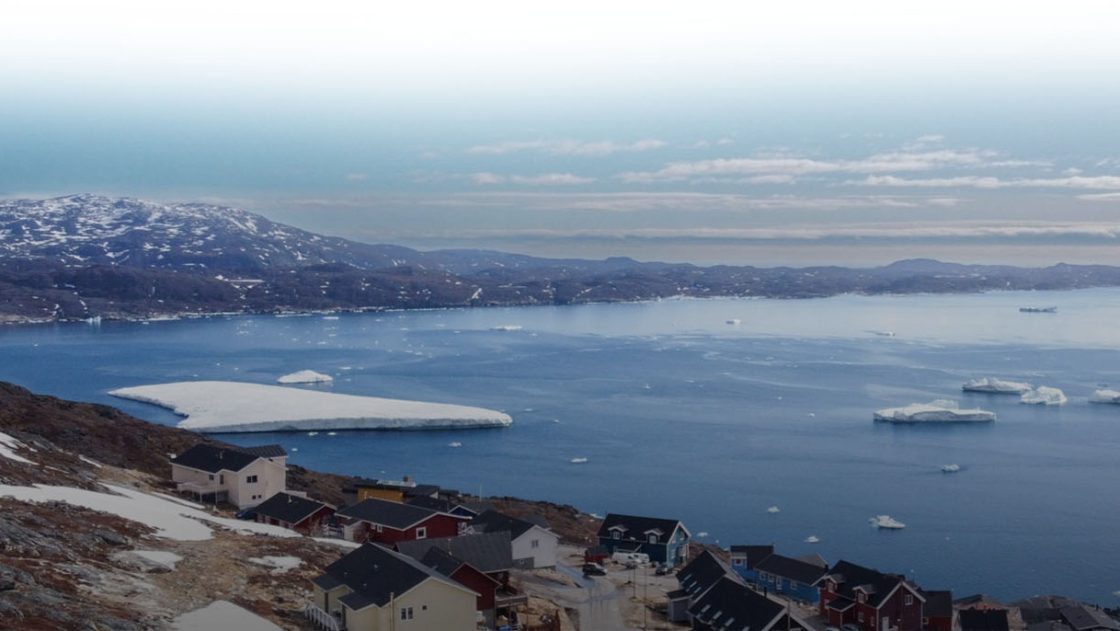 Bird's eye view of Greenland