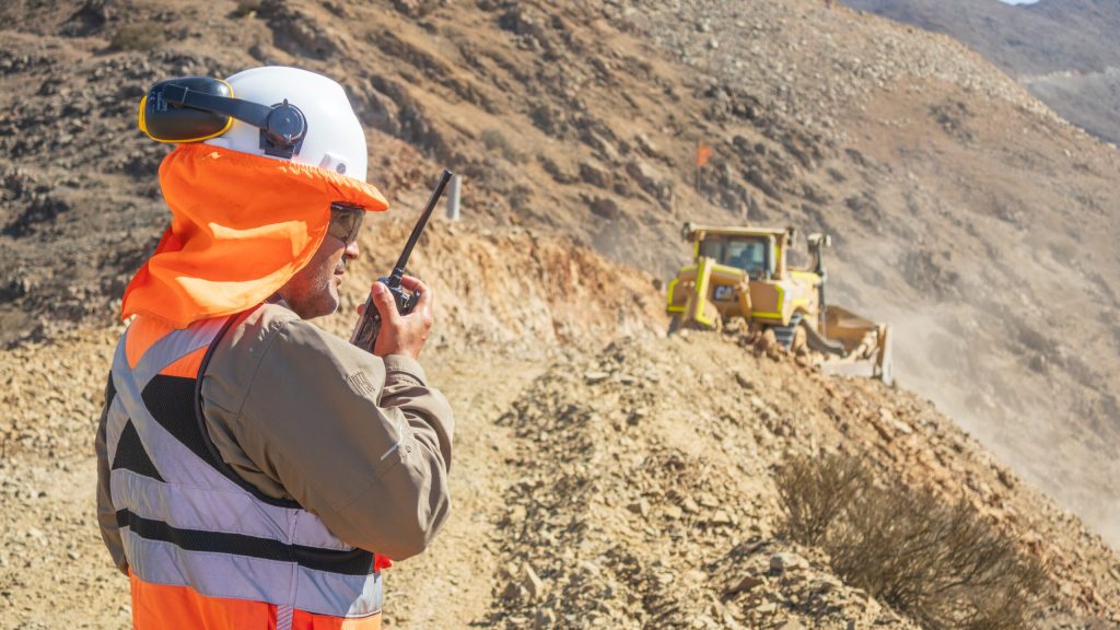 Tesoro Gold worker at the El Zorro Gold Project, Chile