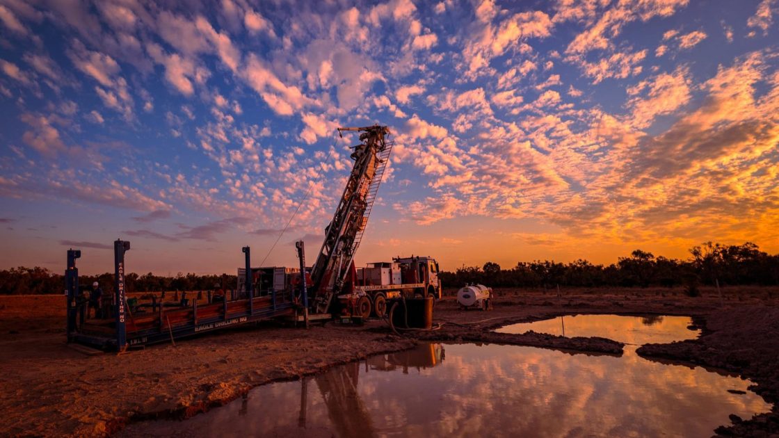 Lightning at a mining site in Australia