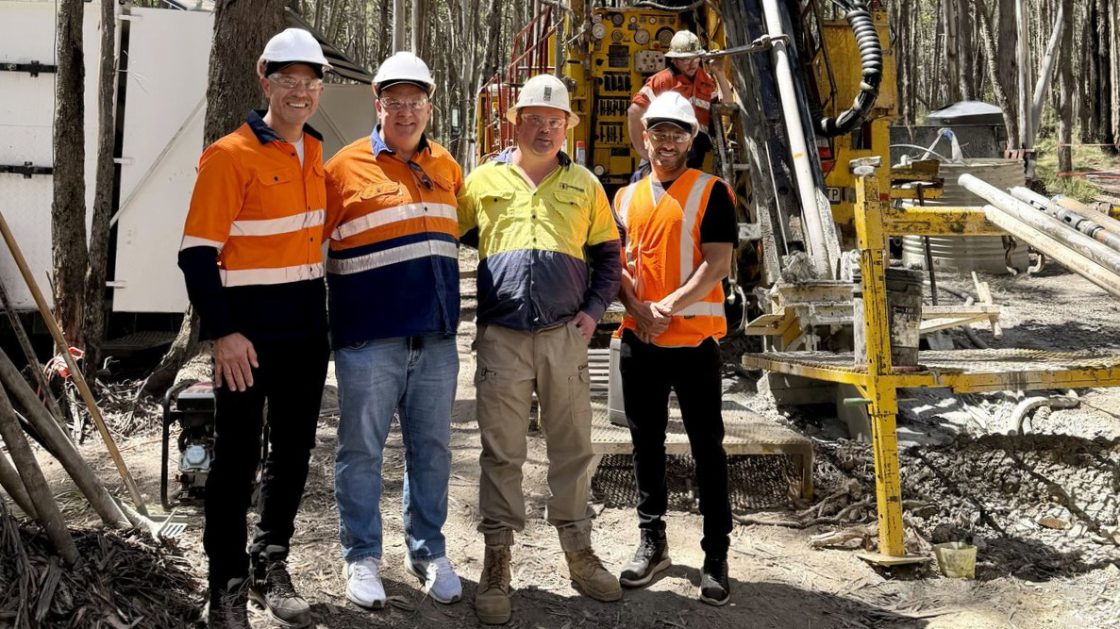 Drilling at the Lauriston gold and antimony project, Victoria
