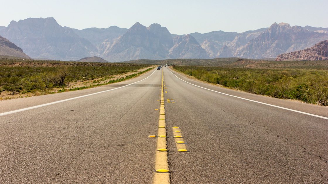Image of an clear open road
