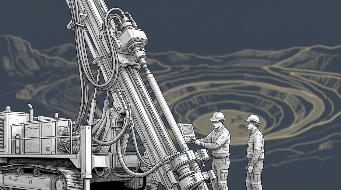Illustration of drilling