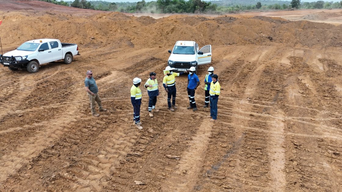 Image of Toubani Resources workers on site