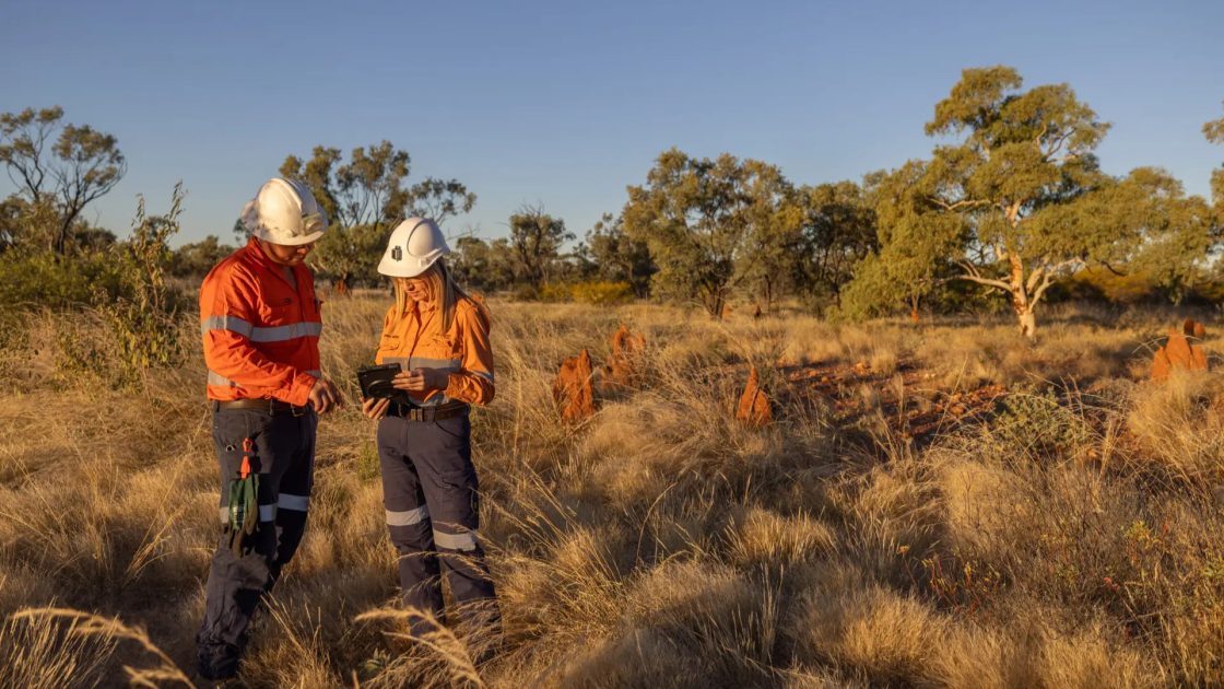 AIC Mines workers on site