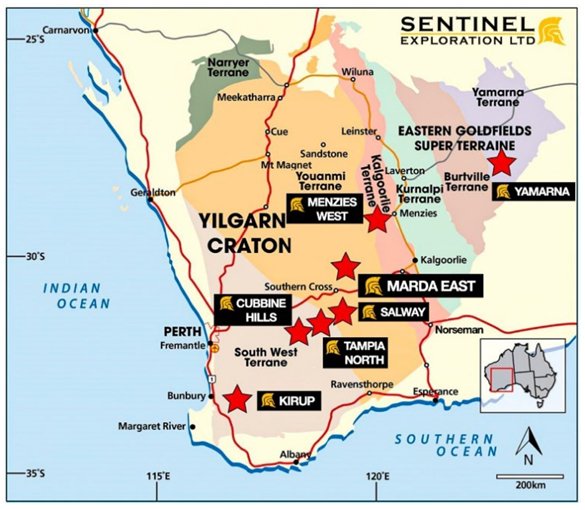 Map of project area in WA