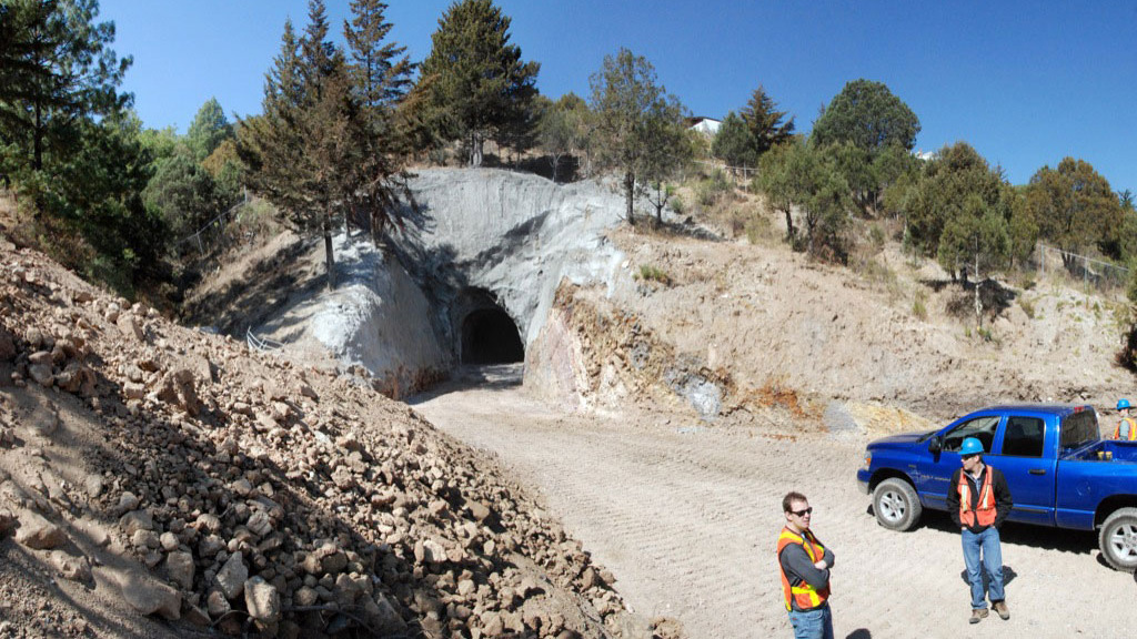 At Xali Gold's El Oro Hard Rock, Mexico - New North Portal of San Rafael Vein February 2011